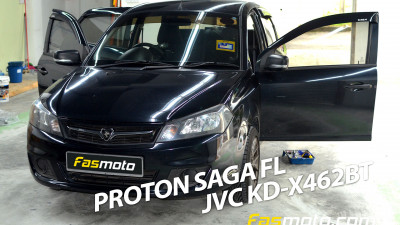 JVC KD-X462BT installed in a Proton Saga FL (2nd Gen Face Lift)