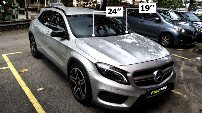 Mercedes-Benz GLA250 (X156 Facelift) PIAA Si-Tech Wipers