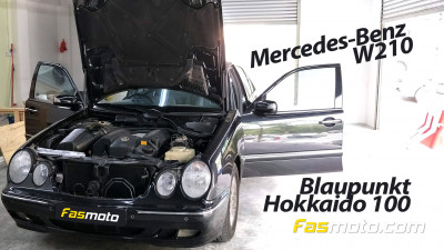 Mercedes-Benz W210 + Blaupunkt Hokkaido 100 Install