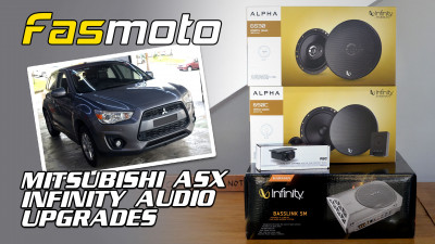 Mitsubishi ASX 3rd Gen Infinity Alpha Speakers and Basslink SM Active Subwoofer Install
