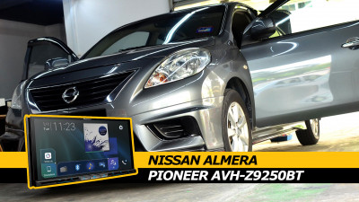 Nissan Almera N17 Pioneer AVH-Z9250BT Head Unit Install