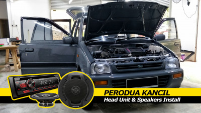 Perodua Kancil Pioneer DEH-S1150UB Head unit and Alpine SPJ-161C2 Install