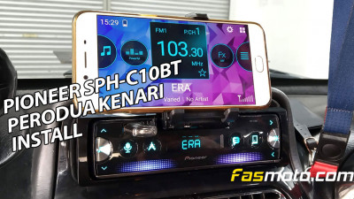 Pioneer SPH-C10BT Installed in the Perodua Kenari