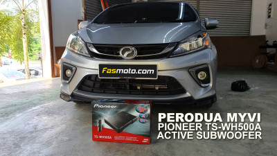 Perodua Myvi 3rd Gen M800 H-Spec Pioneer TS-WH500A Underseat Active Subwoofer Install