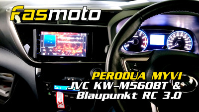 Perodua Myvi 3rd Gen JVC KW M560BT Blaupunkt RC 3.0 Install