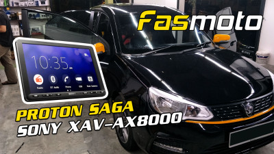 Proton Saga BT3 Mk4 Sony XAV AX8000 8.95