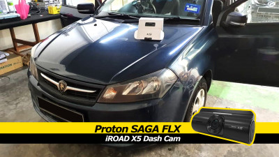 Proton Saga FLX iROAD X5 Dash Camera Install