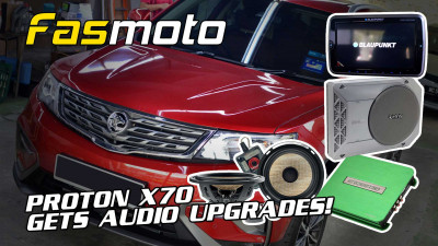 Proton X70 Audio Upgrades - Focal Speakers, Infinity Subwoofer, Crossfire DSP and Blaupunkt Monitors