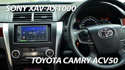 Toyota Camry ACV50 5th Gen Sony XAV-AX1000 and 2 Way Camera Interface