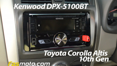 Kenwood DPX-5100BT Installed in a Toyota Corolla Altis 10th Generation