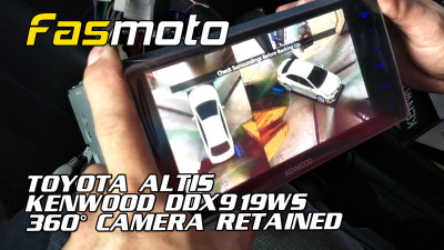 Retaining the Factory 360 Camera System with the Kenwood DDX919WS installed in the Toyota Corolla Altis 12th Gen