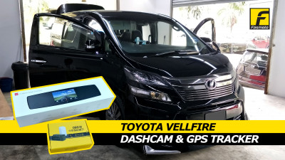 Toyota Vellfire Dash Cam and GPS Tracker Install