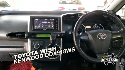 Toyota Wish 2009 AE20 Kenwood DDX918WS Head unit Install