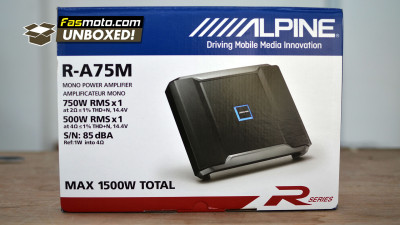 Unboxing the Alpine R-A75M Mono Amplifier