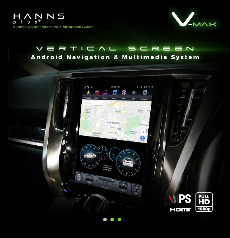 Hanns Plus – V-Max 13 inch Vertical Screen Android Head Unit (Toyota Alphard & Vellfire (AGH30) 2015~Present)