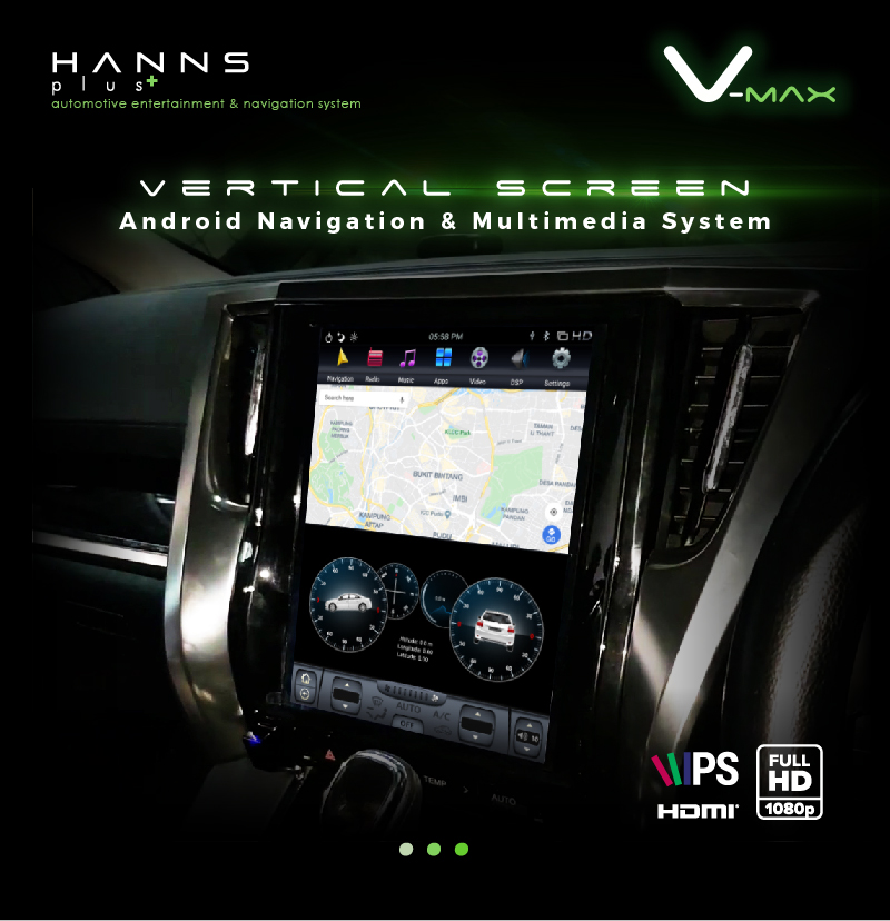HANNS Plus V-Max 11 inch Vertical Screen Android Head Unit (Toyota Harrier & Lexus RX (XU30) 2003~2008)