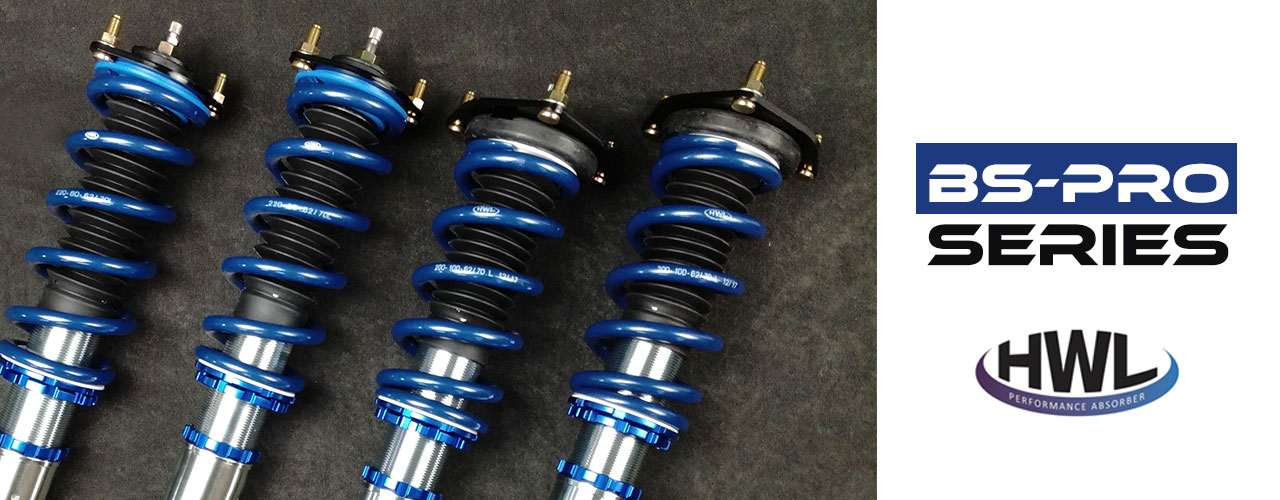 HWL BS PRO Series Adjustable Coilover Top Banner
