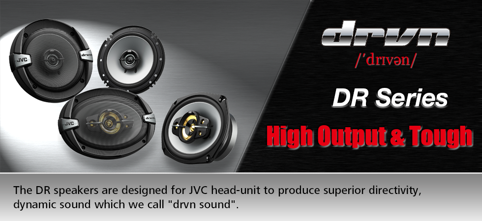 JVC CS-DR162 Drvn Series 6.5 inch 2 way Coaxial Speakers 50W RMS