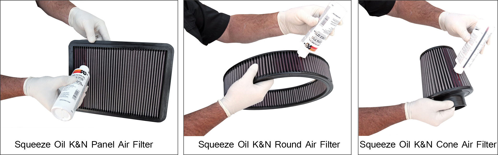 STEP 4 - APPLY K&N FILTER OIL