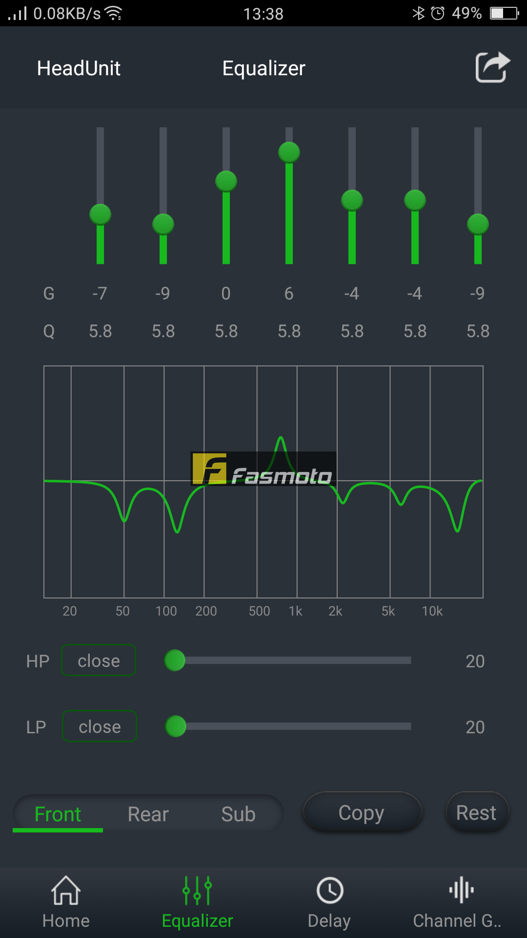 Kosyni DSP K4S App Screenshot