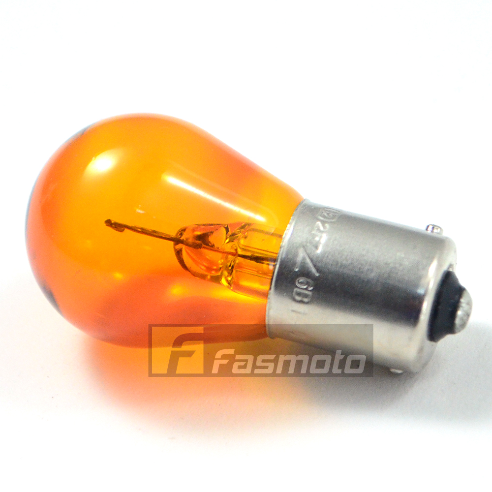Philips 12496CP PY21W Conventional 12V 21W BAU15s Amber Light Bulb