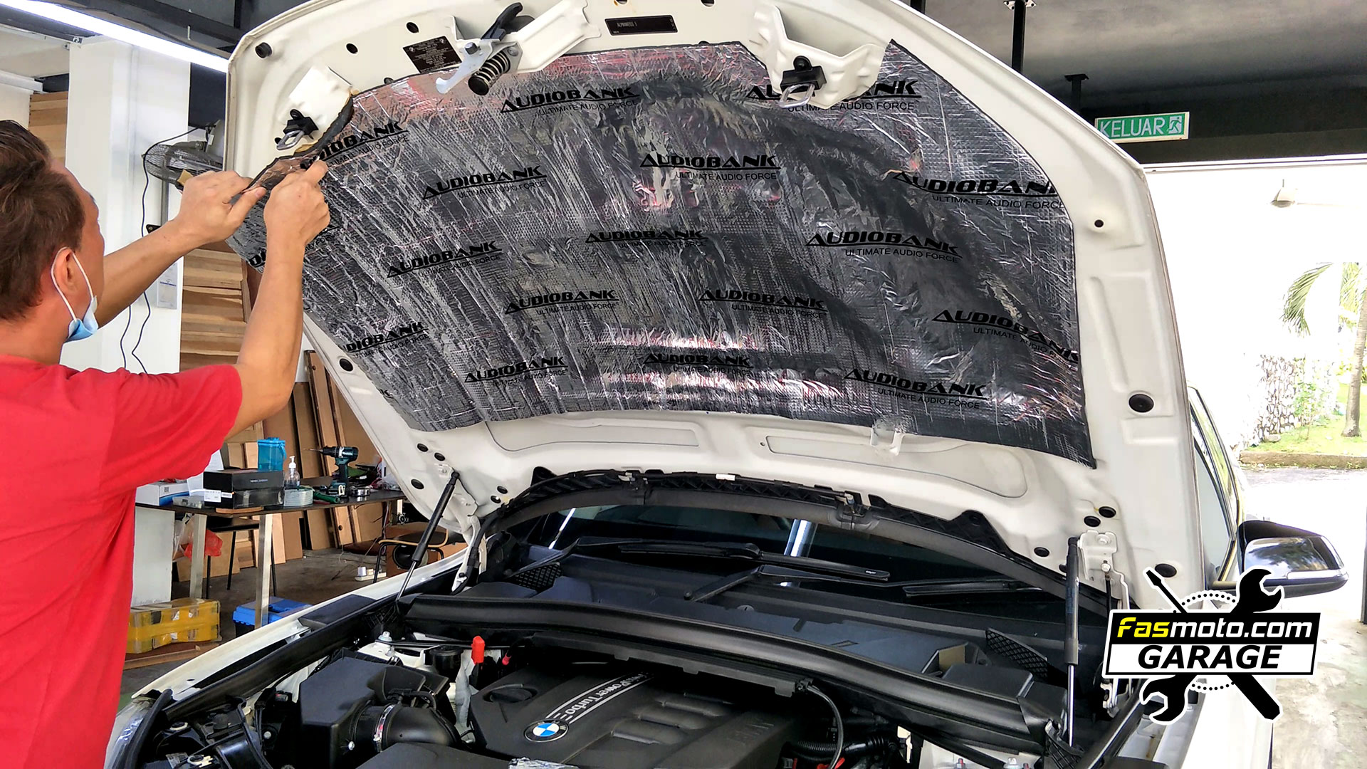 BMW X1 E84 Under Hood Bonnet Sound and Heat Insulation