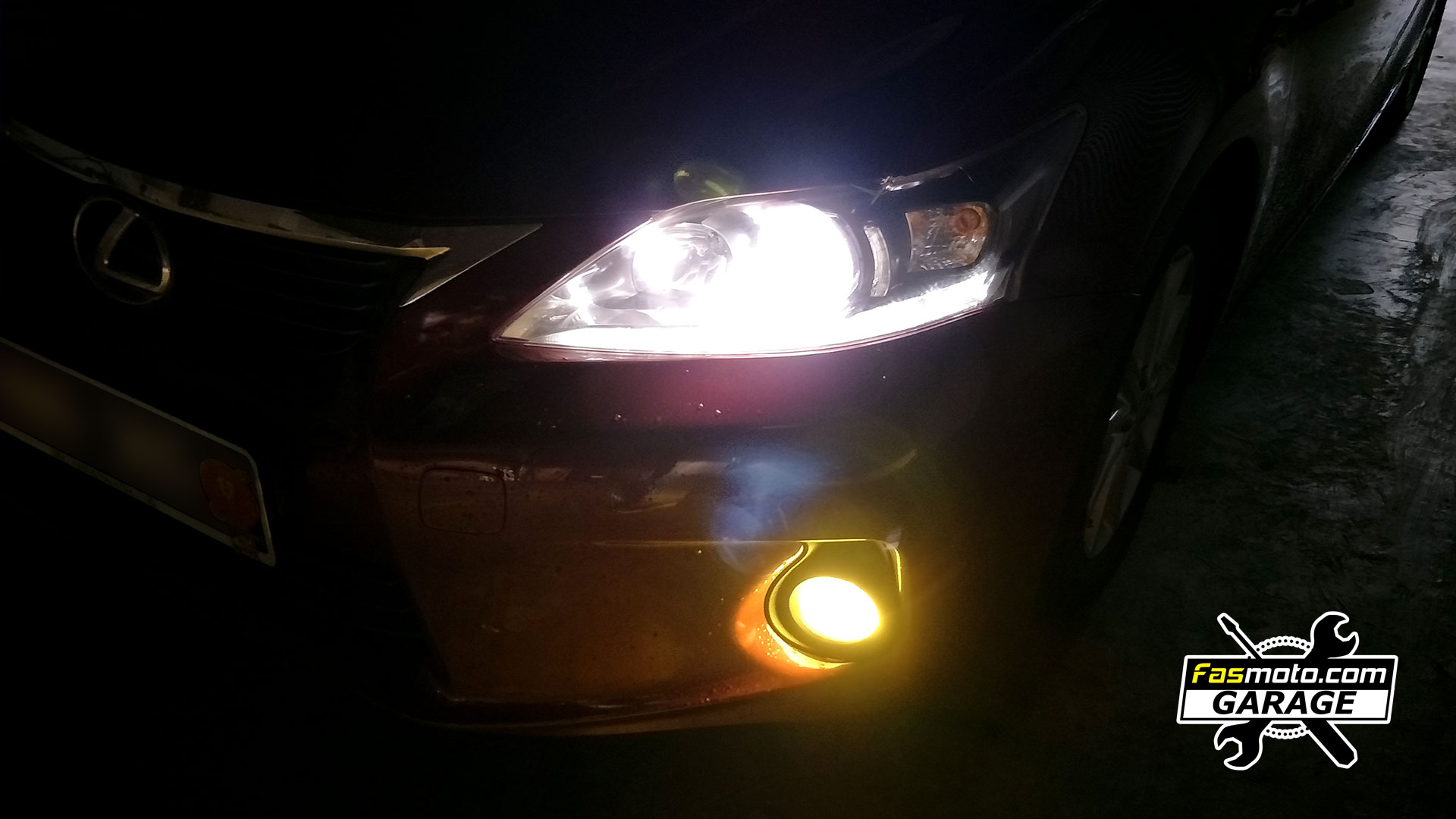 Lexus CT200H Philips Yellow LED installed