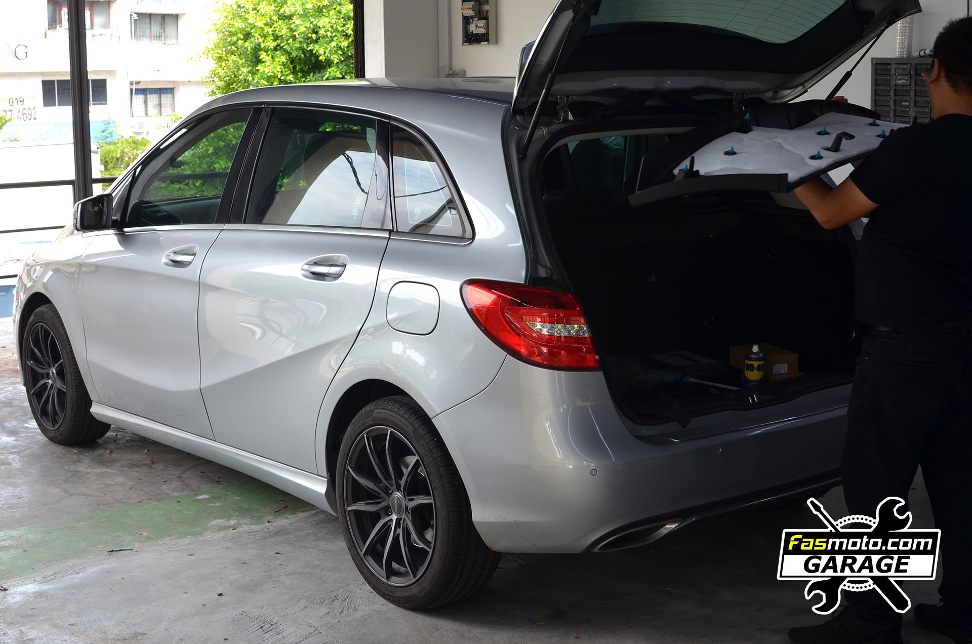 Mercedes Benz B200 B Class Rear Parking Camera install