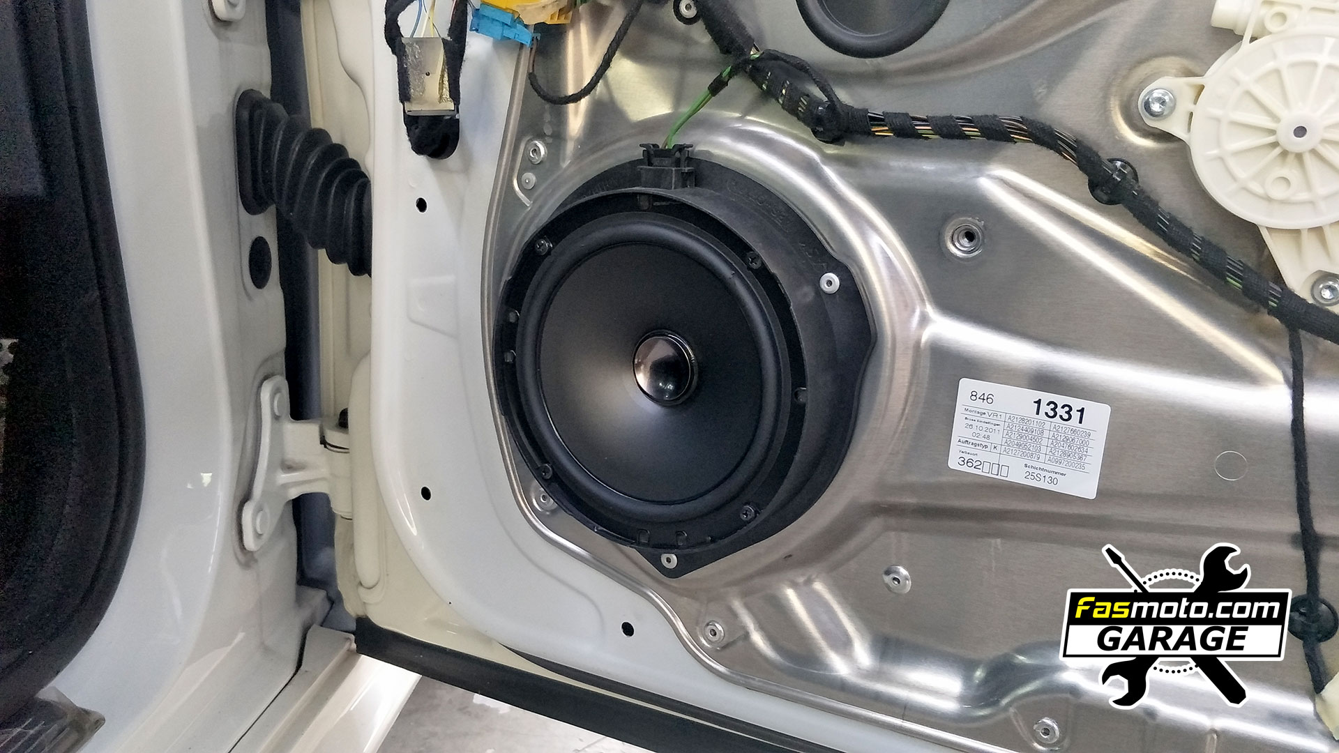 Mercedes E250 Pioneer TS-A1600C Component Speakers Install