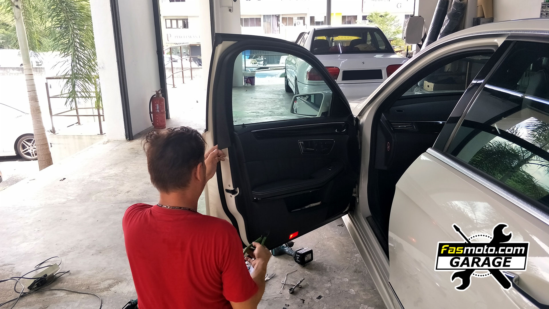 Mercedes E250 Pioneer TS-A1600C Component Speakers Install