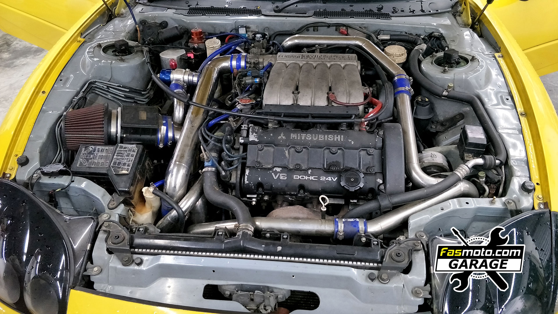Mitsubishi GTO Engine Bay V6