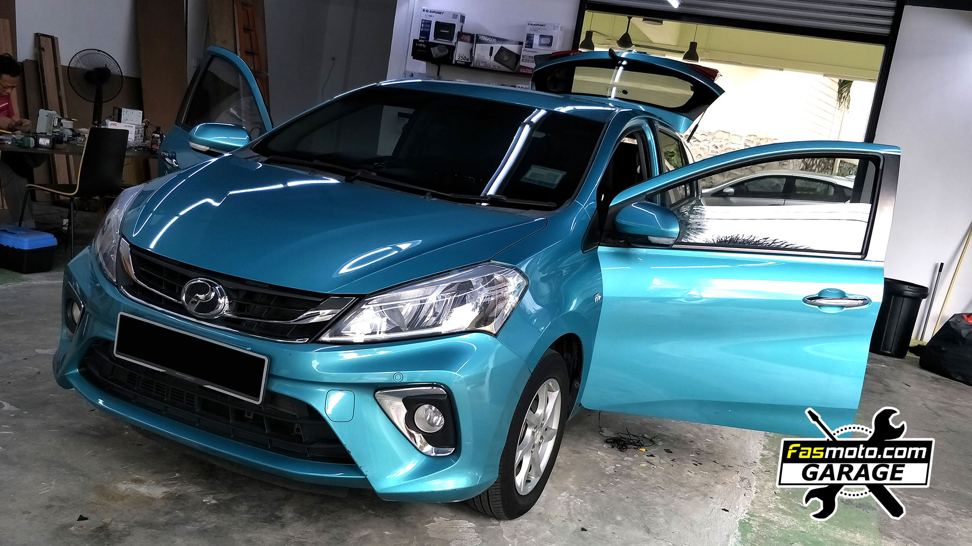 Perodua Myvi 3rd Gen JVC KW M560BT Blaupunkt RC 3 Install