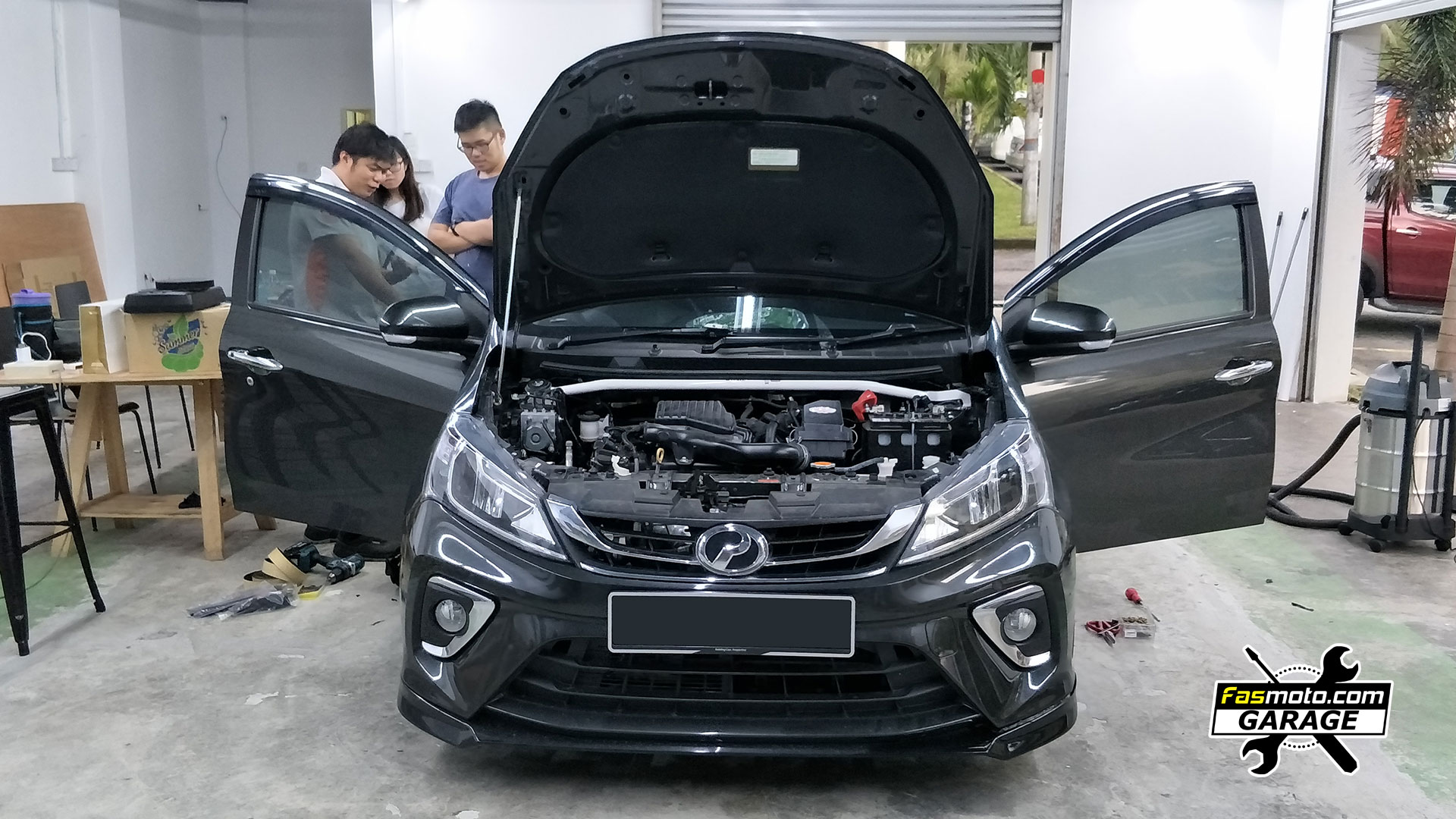 Perodua Myvi Advance 3rd Gen JVC CW-DRA8 Active Sub 