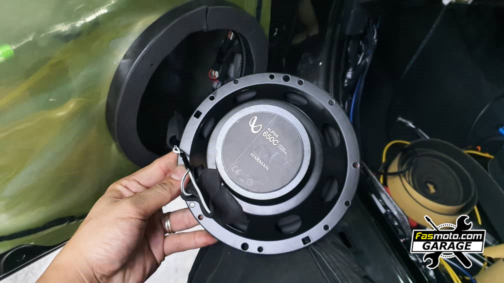 Perodua Myvi Advance 3rd Gen JVC CW DRA8 Active Sub Infinity Alpha 650C Speakers Install