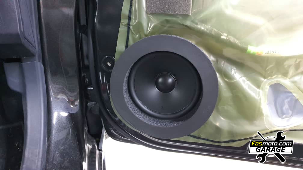 Perodua Myvi Advance 3rd Gen JVC CW DRA8 Active Sub Infinity Alpha 650C Speakers Install