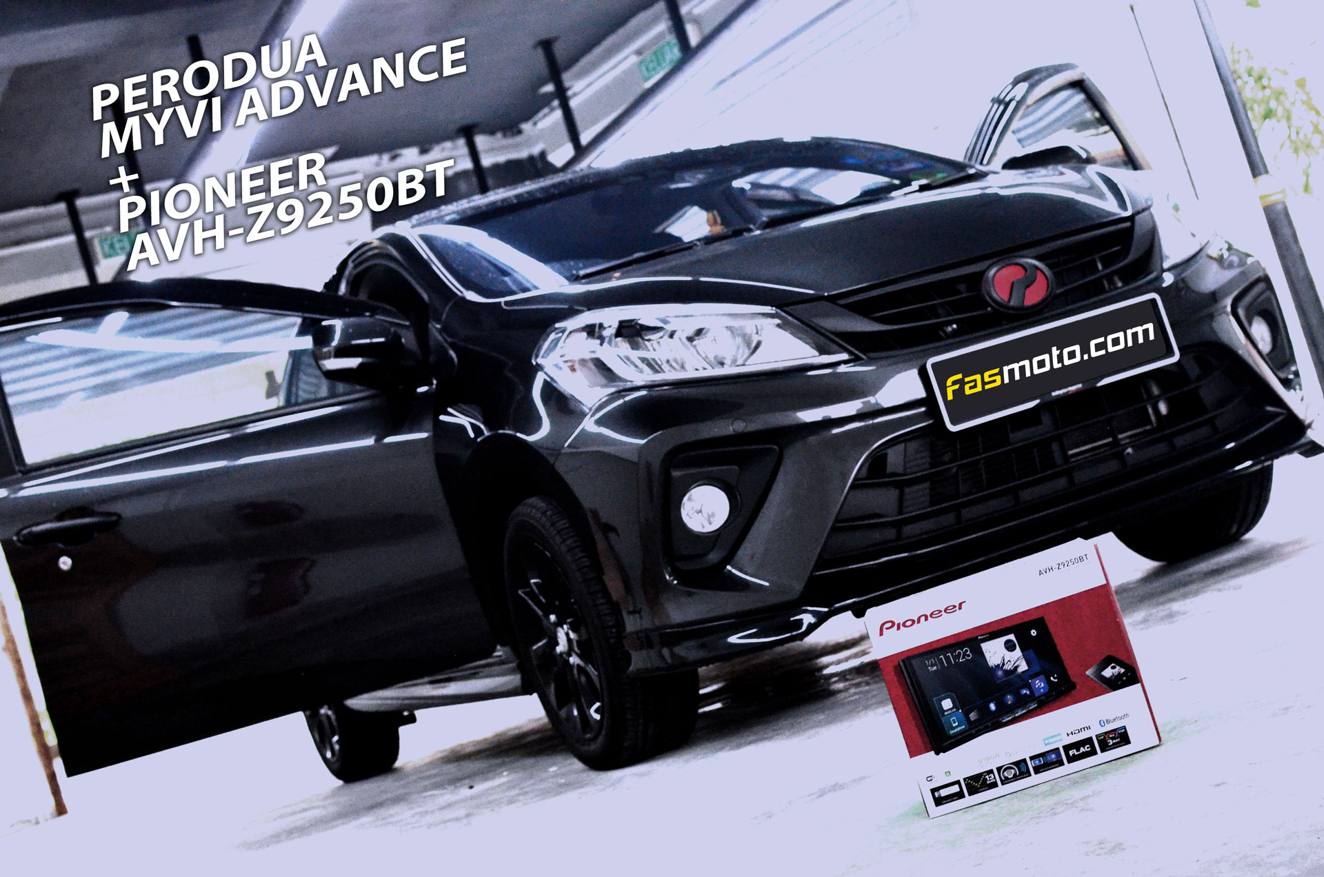 Cover Photo of the Perodua Myvi Pioneer AVH-Z9250BT install