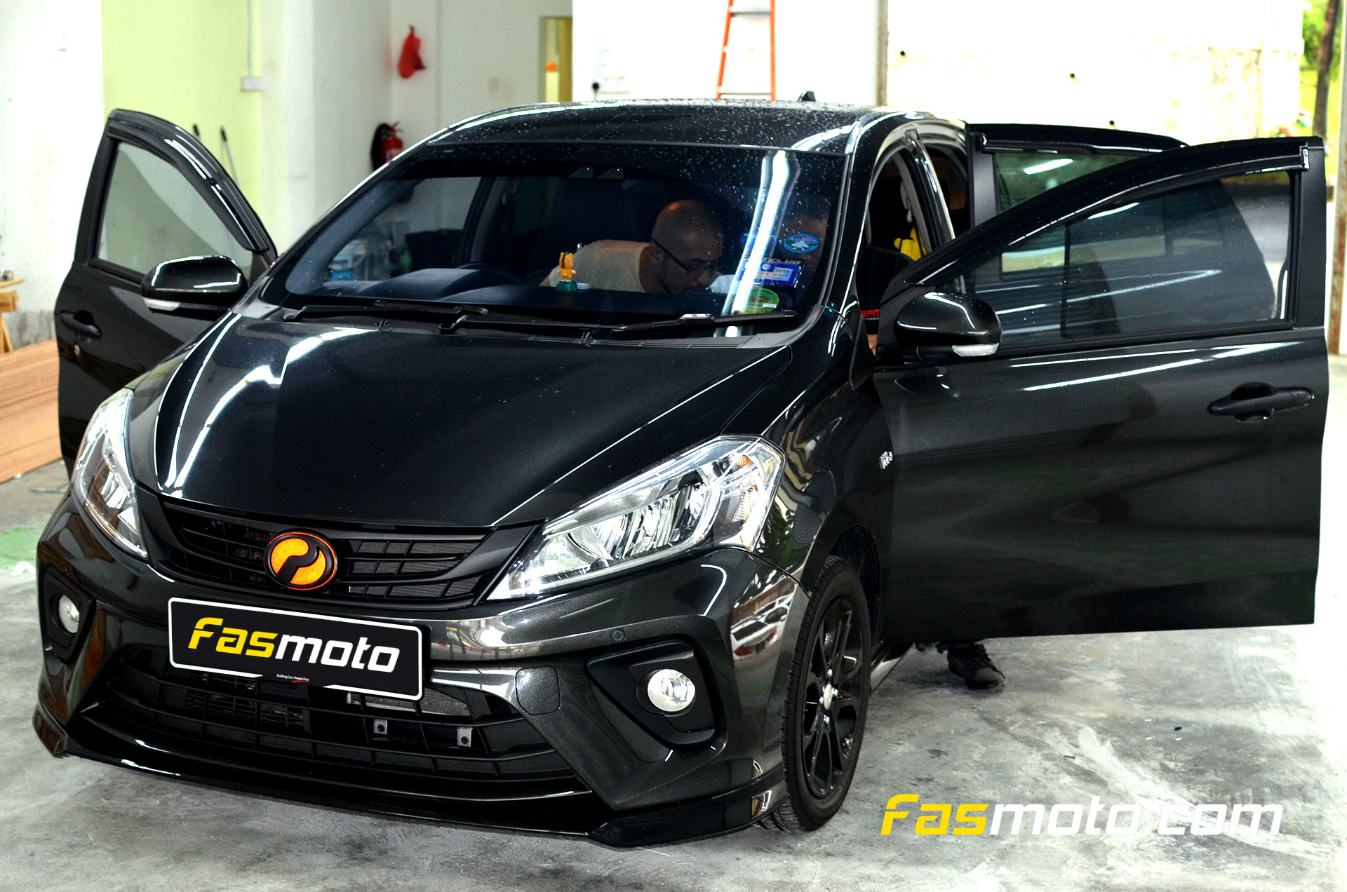 Hakim's Perodua Myvi Advance 3rd Generation front view