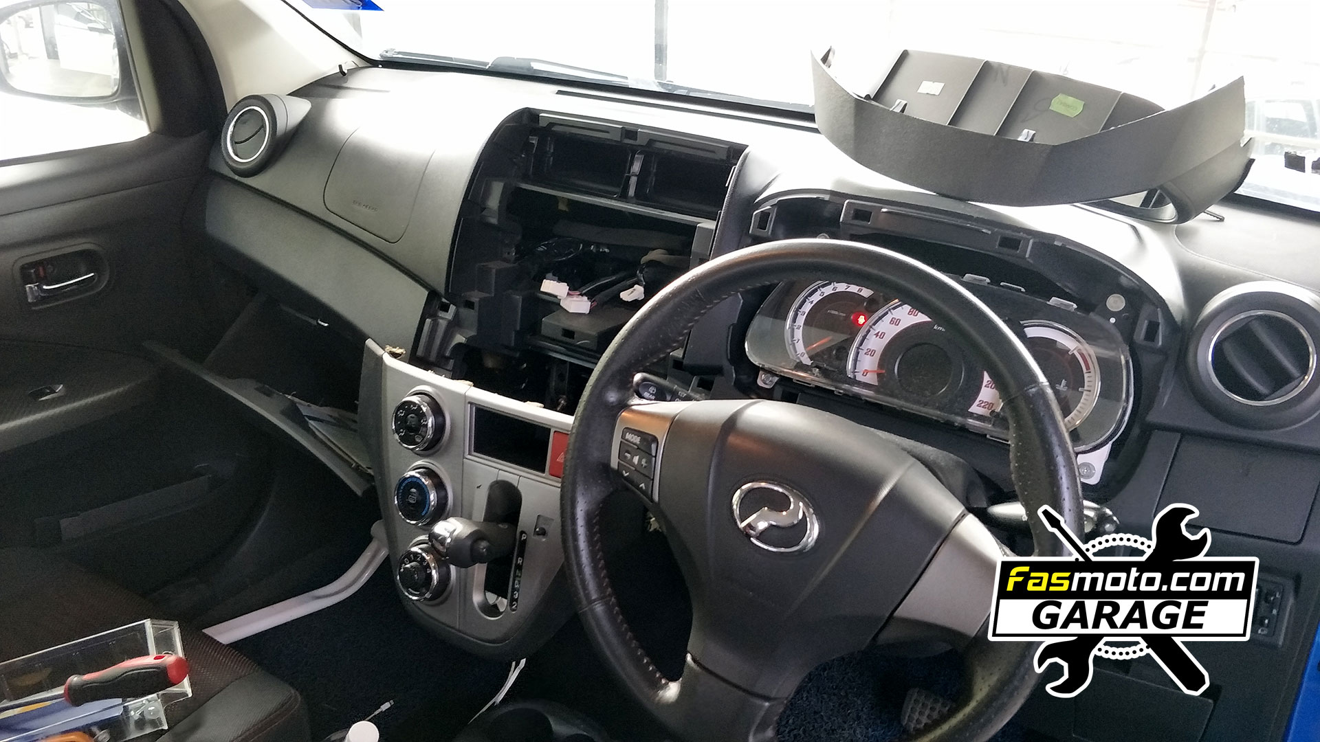 Budget JVC KW M150BT installed in the Perodua Myvi ICON