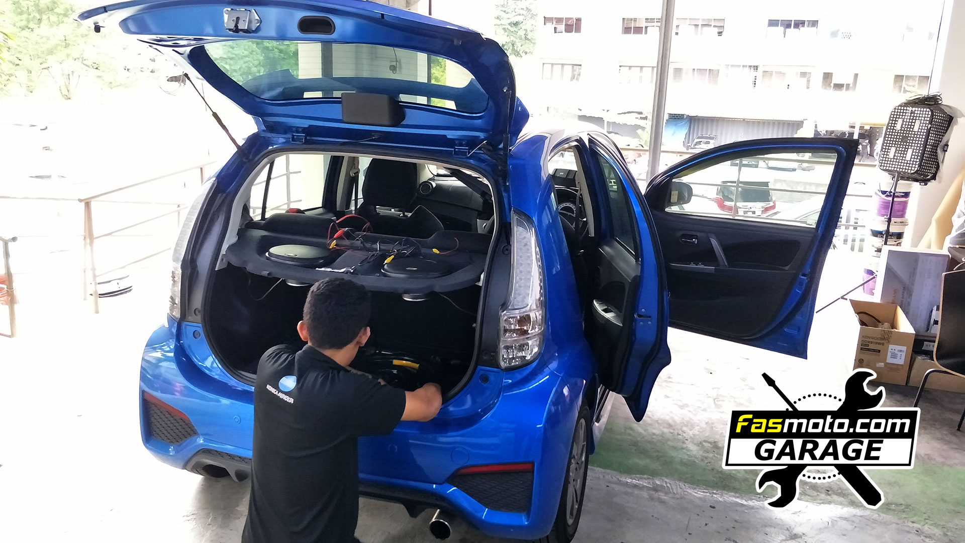 Budget JVC KW M150BT installed in the Perodua Myvi ICON