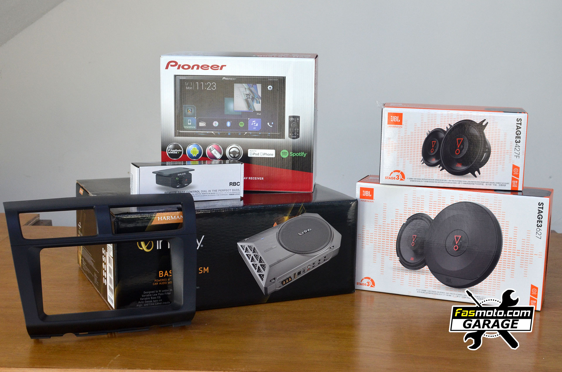 Perodua Myvi SE 2nd Gen M600 Lagi Best Pioneer AVH-A5150BT JBL Stage 3 Speakers and Infinity Basslink SM Active Subwoofer