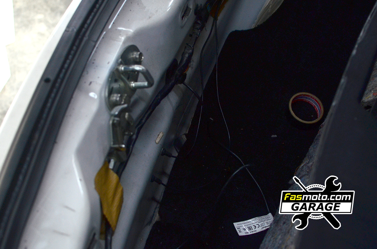 Proton Persona Rear Camera Wiring in trunk