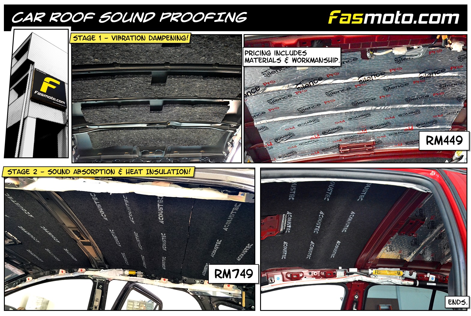 Fasmoto Roof Soundproofing Pricing