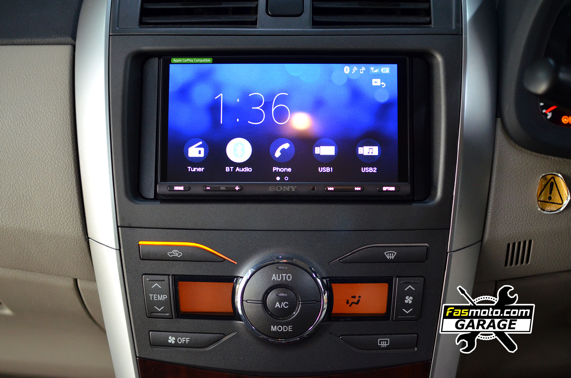 Toyota Corolla Altis 10th Generation Sony XAV-AX5000 Blaupunkt RC 3 Install