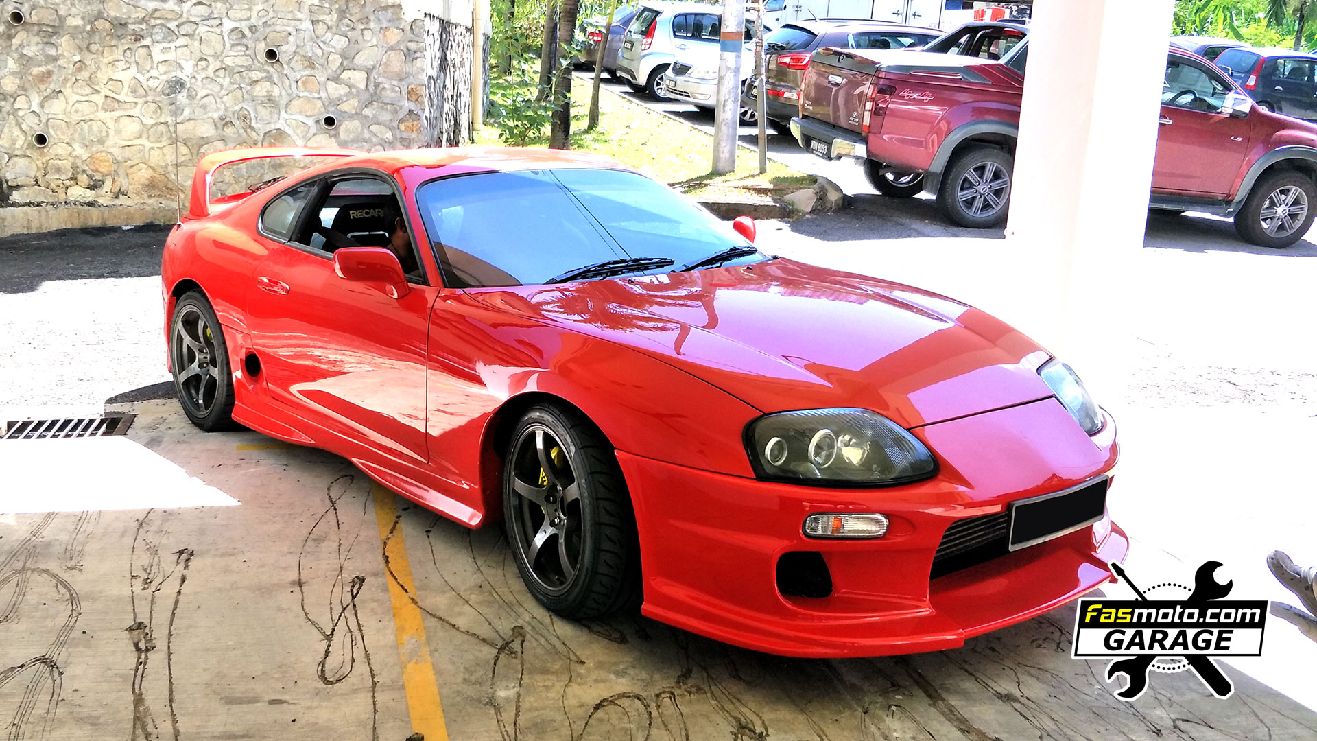 Toyota Supra MK4 A80 Pioneer SPH-C10BT Single DIN install